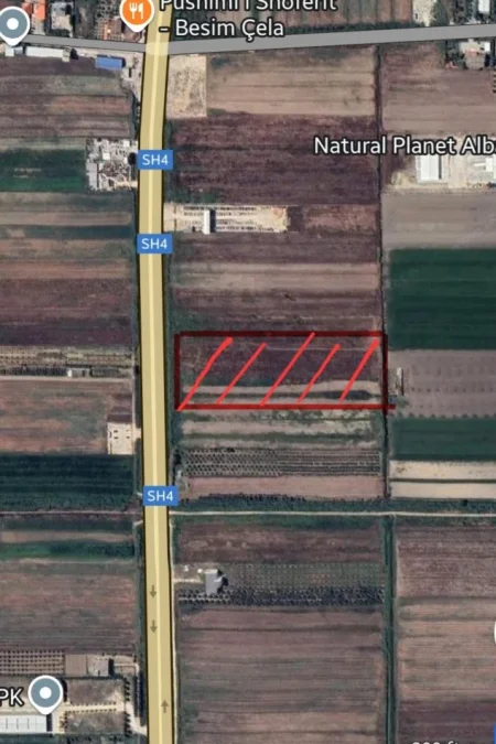 Lushnje, shes toke bujqesore , 10.000 m² (Autostrada Lushnje-Fier)