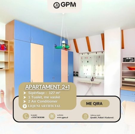 Tirane, jepet me qera apartament 2+1 Kati 6, 127 m² 750  € (Liqeni Artificial)