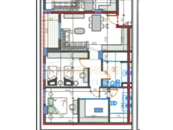 Tirane, shitet apartament 2+1 Kati 2,3.4 106 m² 117.678 € (Paskuqan)