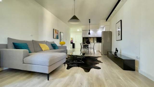 Tirane, jepet me qera apartament 1+1+BLK Kati 2, 550  (Perballe DELIJORGJIT)