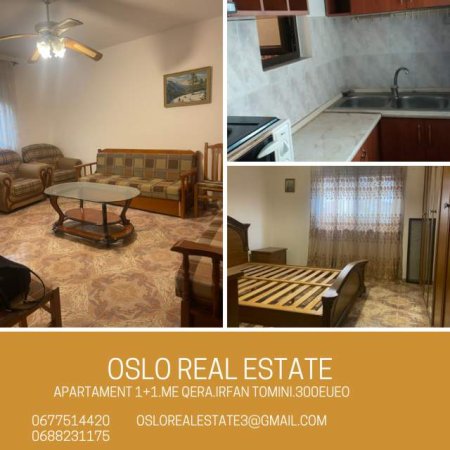 Tirane, jepet me qera apartament 1+1+A Kati 2, 60 m² 300 Euro (IRFAN TOMINI)