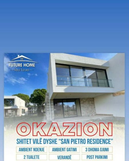 Gjiri Lalezit, shitet apartament 3+1+A+BLK Kati 1, 500 m² 355.000 Euro (SAN PIETRO REZIDENCE)