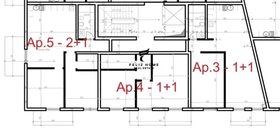 Tirane, shiten 3 apartamente 1 Kati 1, 274 m² 400.000 € (SAUK)