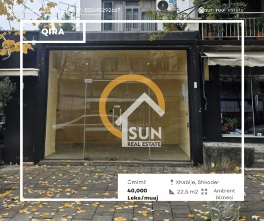 Shkoder, jepet me qera ambjent biznesi Kati 0, 22 m² (XHABIJE, SHKODER)