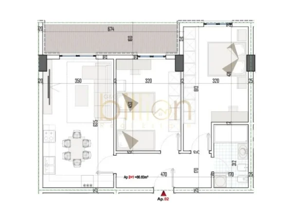 Tirane, shitet apartament 2+1+Ballkon Kati 3, 100 m² 124.875 € (Paskuqan, Tirana, Albania)