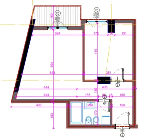 Tirane, shitet apartament 1+1+Aneks+Ballkon Kati 8, 69 m² 89.375 € (astir)