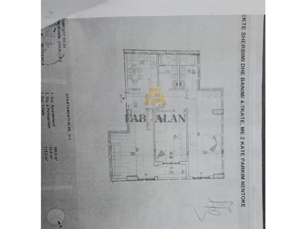 Tirane, shitet apartament 2+1+2 Kati 2, 115 m² 115.000 € (Paskuqan)