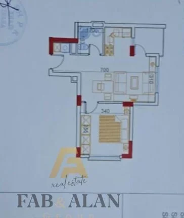 Gjiri Lalezit | Hamallaj, shitet apartament 1+1 Kati 2, 55 m² 76.000 € (Gjiri i Lalzit)