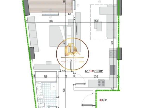 Tipologji apartamentesh 1+1 për shitje (kati i parë banim) pranë Universitetit Bujqësor, Kamëz!