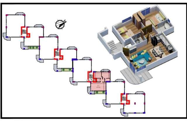 Tirane, shes apartament 2+1+BLK Kati 1, 134 m² 216.000 Euro (Lakeland Residence)