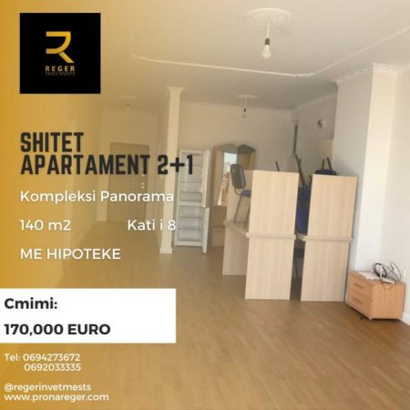 Tirane, shitet apartament 2+1 Kati 8, 140 m² 170.000 Euro (Kompleksi Panorama)