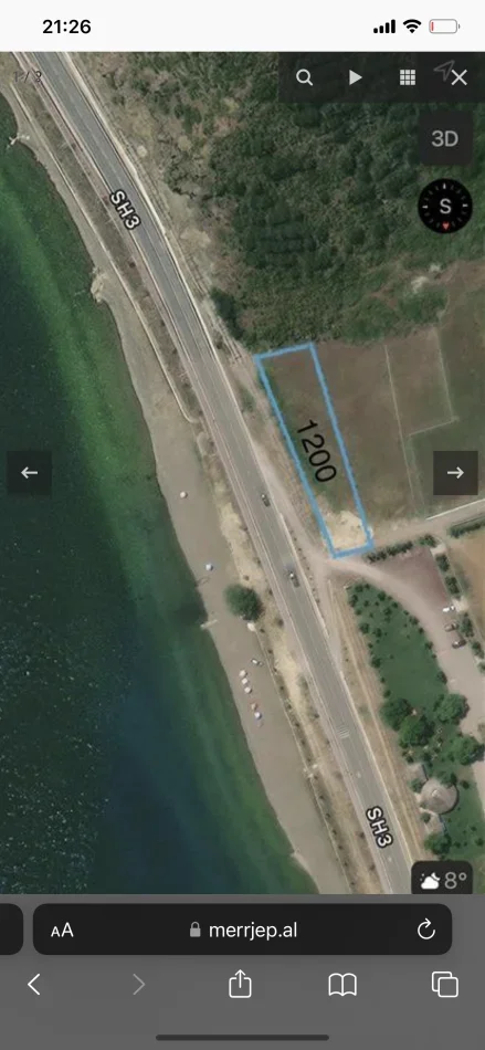 Pogradec, shitet toke bujqesore , 1.200 m² (Nacionale Hudenisht)