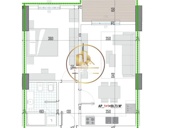 Tipologji apartamentesh 1+1 për shitje (kati i dytë banim) pranë Universitetit Bujqësor, Kamëz!
