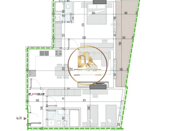 Tipologji apartamentesh 2+1 për shitje (kati i tretë banim) pranë Universitetit Bujqësor, Kamëz!
