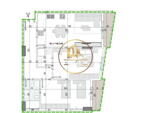 Tipologji apartamentesh 2+1 për shitje (kati i tretë banim) pranë Universitetit Bujqësor, Kamëz!