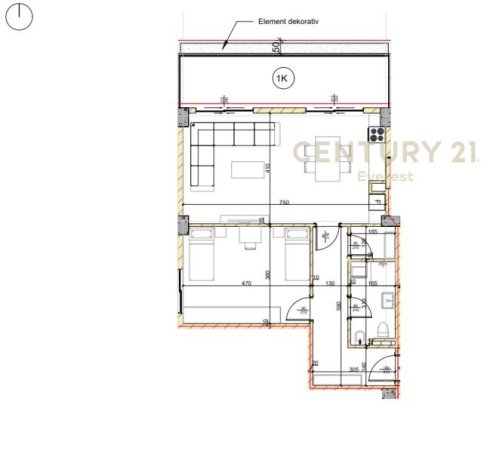 Tirane, shes apartament 1+1 , 81 m² 194.750 € (Liqeni i Thatë)