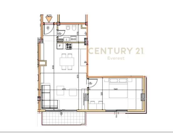 Tirane, shes apartament 1+1 , 81 m² 162.380 € (Liqeni i Thatë)
