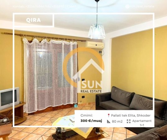 Shkoder, jepet me qera apartament 1+1+Ballkon Kati 2, 80 m² 300 € (RR. AT GJERGJ FISHTA)
