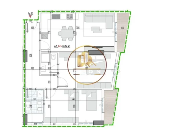 Tipologji apartamentesh 2+1 për shitje (kati i katërt banim) pranë Universitetit Bujqësor, Kamëz!