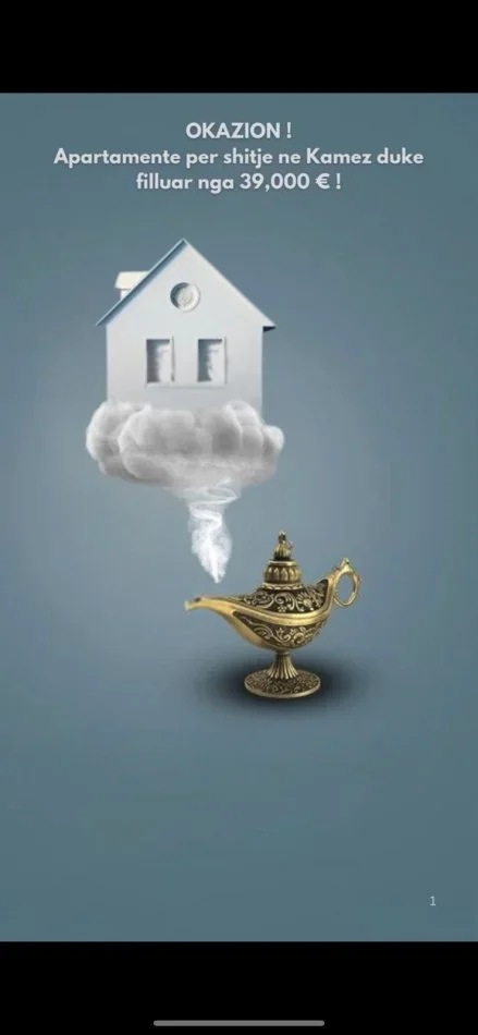 Tirane, shitet apartament 1+1 Kati 2, 50 m² 39.000 € (kamez)