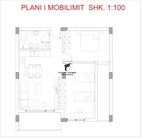 Durres, shitet apartament 2+1 Kati 5, 97 m² (QERRET)