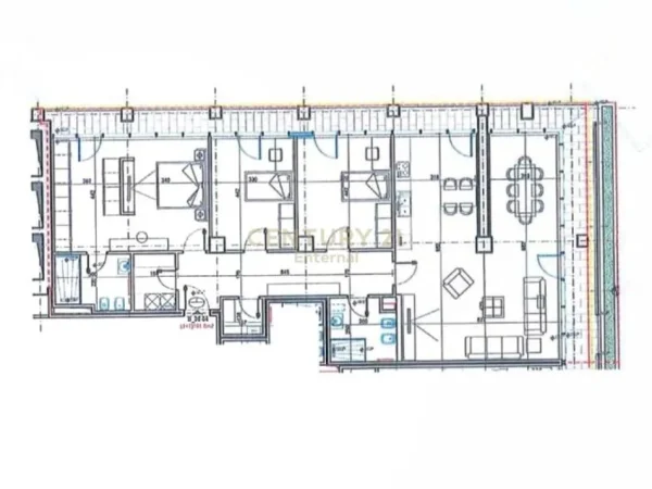 Tirane, shes apartament 3+1+Aneks+Ballkon Kati 6, 224 m² 639.000 € (Lake View)