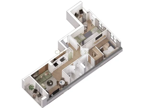 Tirane, shes apartament 2+1+Aneks+Ballkon Kati 4, 91 m² 158.500 € (Bulevardi i Ri)