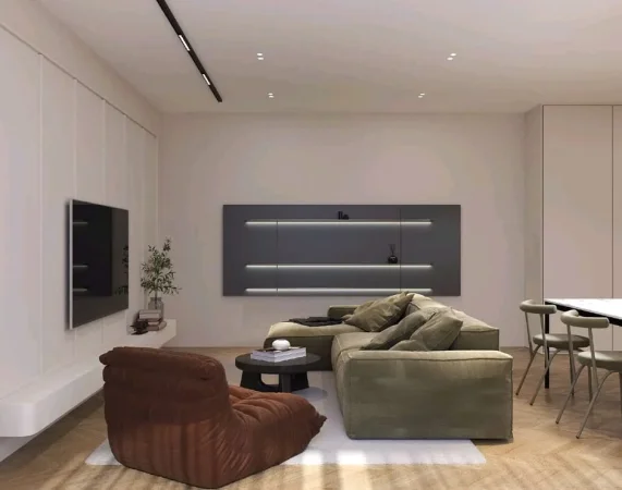 Tirane, jepet me qera apartament 2+1 Kati 8, 105 m² 850 € (rruga e Kavajes tek Globe.)