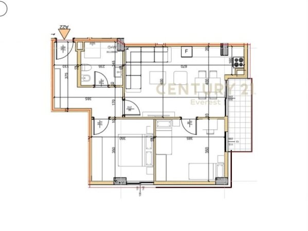 Tirane, shes apartament 2+1 , 93 m² 186.000 € (Liqeni i Thatë)