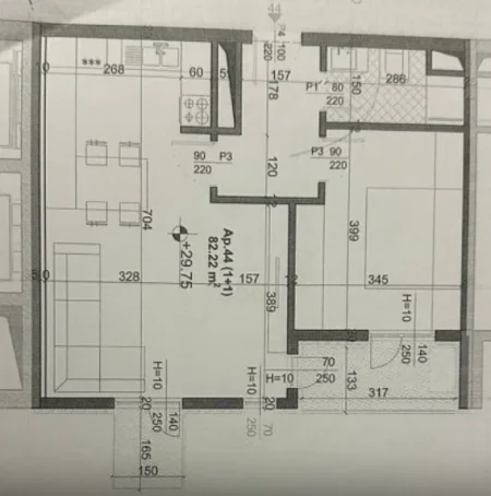 Tirane, shitet apartament 1+1+Aneks+Ballkon Kati 8, 83 m² 115.000 € (fusha e aviacionit)