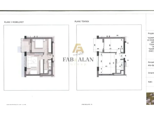 Tirane, shitet apartament 1+1 Kati 5, 57 m² 80.500 € (5 maji)