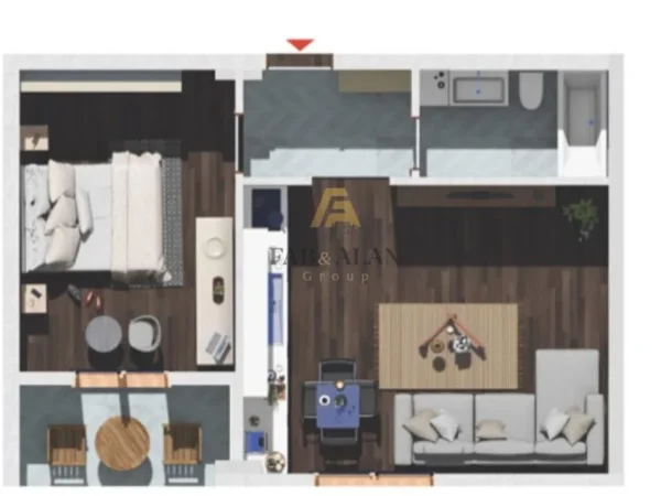 Tirane, shitet apartament 1+1 Kati 2, 66 m² 53.150 € (Kamez)