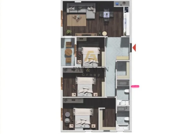 Tirane, shitet apartament 3+1+2 Kati 1, 126 m² 101.000 € (Kamez)