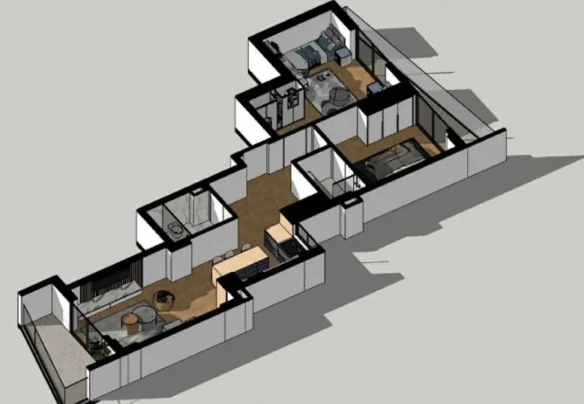 Sarande, shitet apartament 2+1+Aneks+Ballkon Kati 4, 103 m² 160.000 € (Rruga Skenderbeu)