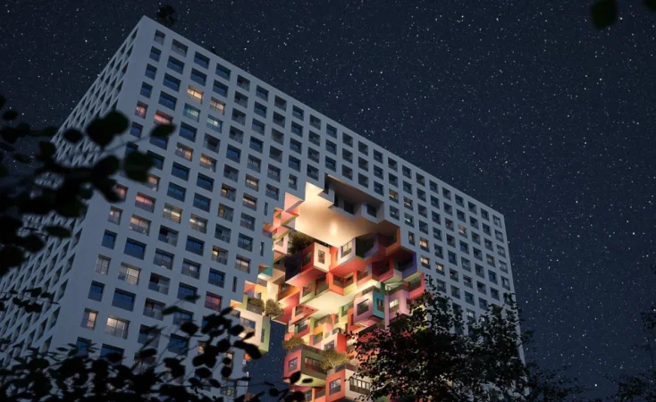 Tirane, shes apartament 1+1+Ballkon Kati 11, 81 m² 186.760 € (Tirana Boulevard)