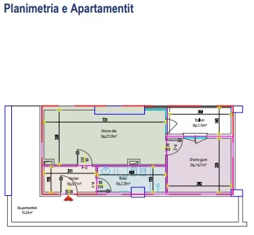 Tirane, shitet apartament 1+1 Kati 4, 76 m² 133.822 € (Rruga Ndre Mjeda)