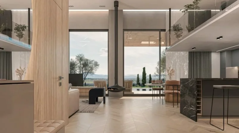 Tirane, shitet Vile 3+1 , 250 m² (Buze Liqenit te Farkes)