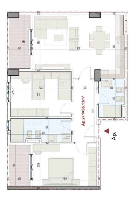 Tirane, shitet apartament 2+1+Aneks+Ballkon Kati 3, 111 m² 116.500 € (Rruga Lidhja e Prizrenit)