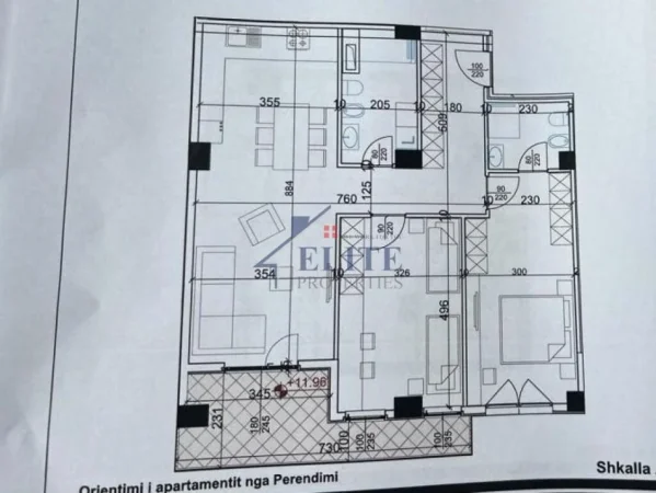 Tirane, shitet apartament 2+1 Kati 7, 131 m² 183.820 € (Kompleksi Aura)
