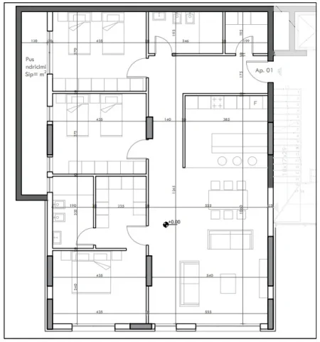 Tirane, shes apartament 3+1+Aneks+Ballkon , 178 m² (Farkë)