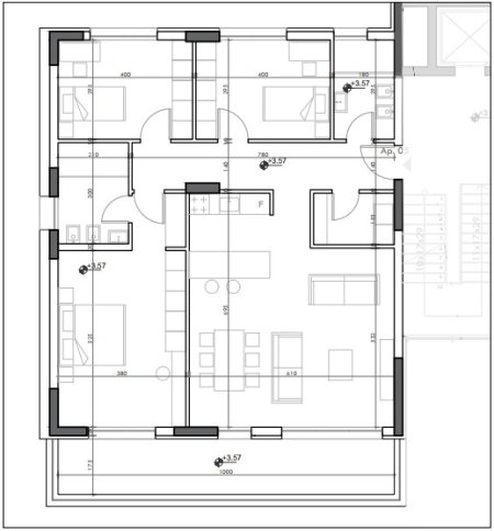 Tirane, shes apartament 3+1+Aneks+Ballkon Kati 1, 167 m² (Blin Residence, Farkë)