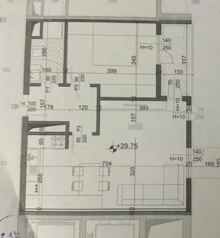 Tirane, shes apartament 1+1+Ballkon Kati 8, 82 m² 115.000 € (fusha e aviacionit)