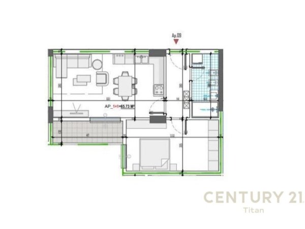 Tirane, shes apartament 1+1+Ballkon Kati 2, 77 m² 74.000 € (Paskuqan)