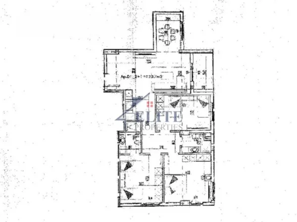 Tirane, shitet apartament 3+1+Ballkon Kati 6, 131 m² 127.988 € (Paskuqan)