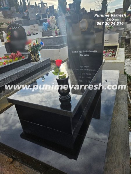 Tirane, ofroj Punime Varresh me granit te zi - Varrezat E Sharres