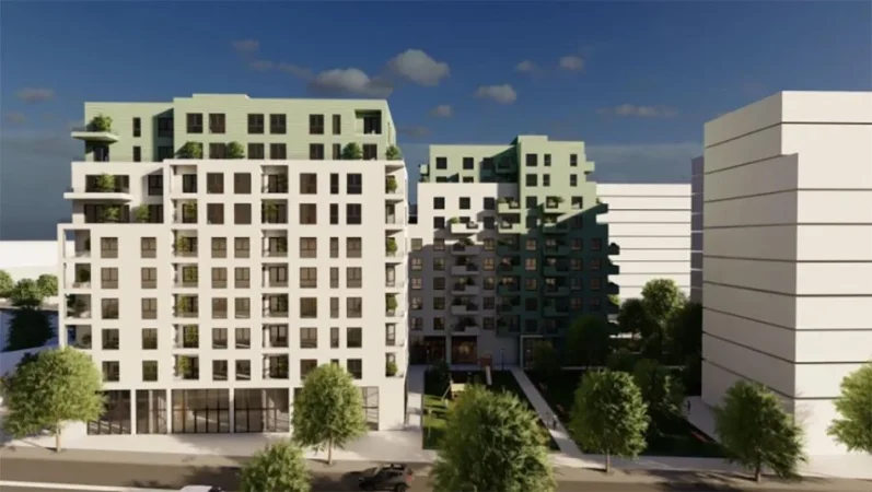 Tirane, shes apartament 1+1+Ballkon Kati 8, 116.000 € (Rruga Javer Malo, prane Globe)