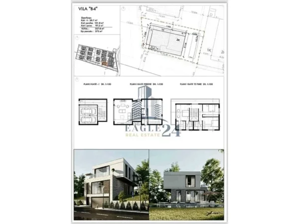 Tirane, shitet Vile 3 Katshe , 258 m² 580.000 € (FARKE)