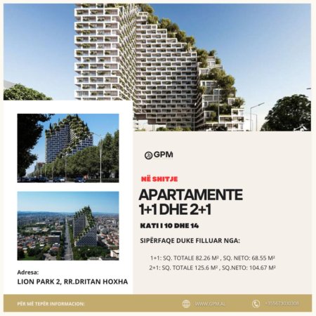 Tirane, shitet apartament 1+1 Kati 14, 83 m² (Dritan hoxha)