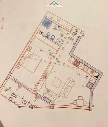 Tirane, shes apartament 2+1 Kati 7, 73 m² 80.000 € (paskuqan)