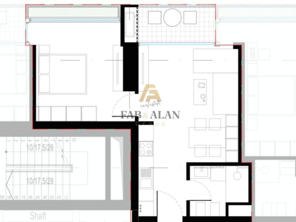 Tirane, shes apartament 1+1 Kati 16, 68 m² 115.300 € (Laprake, Dritan Hoxha)